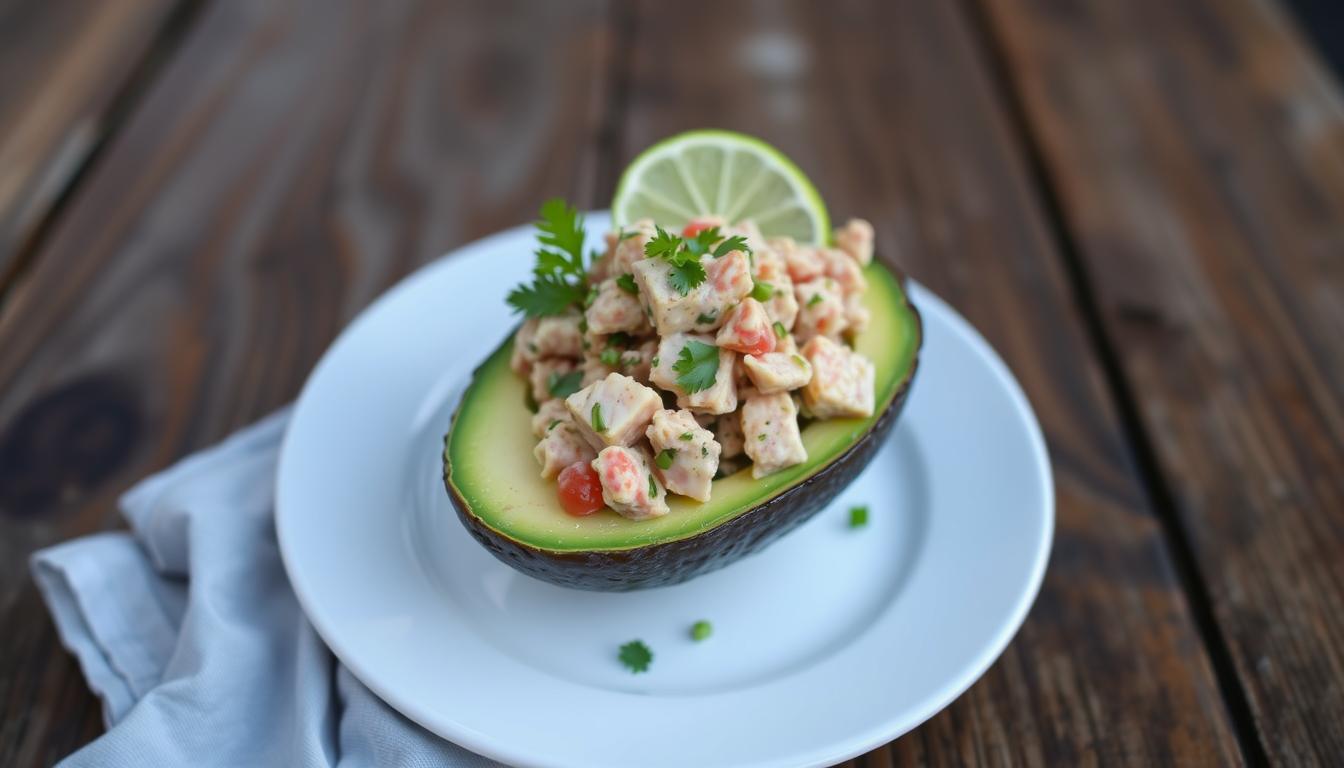 Aguacate relleno de atún