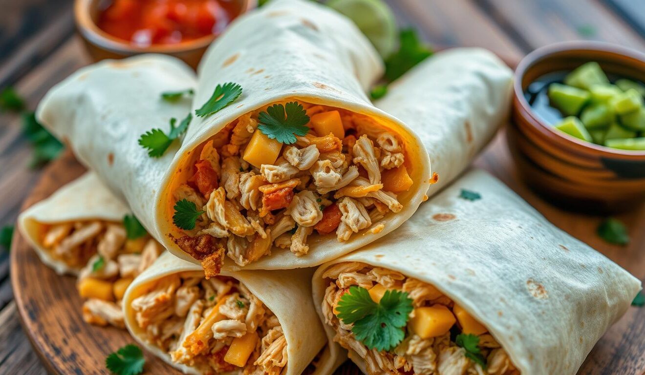 BURRITOS DE POLLO Y QUESO