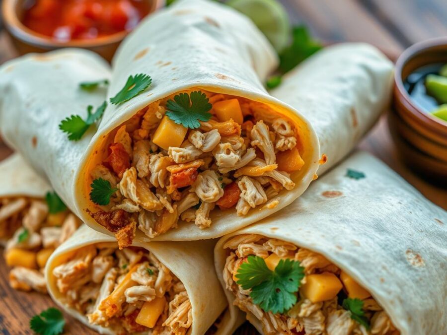 BURRITOS DE POLLO Y QUESO