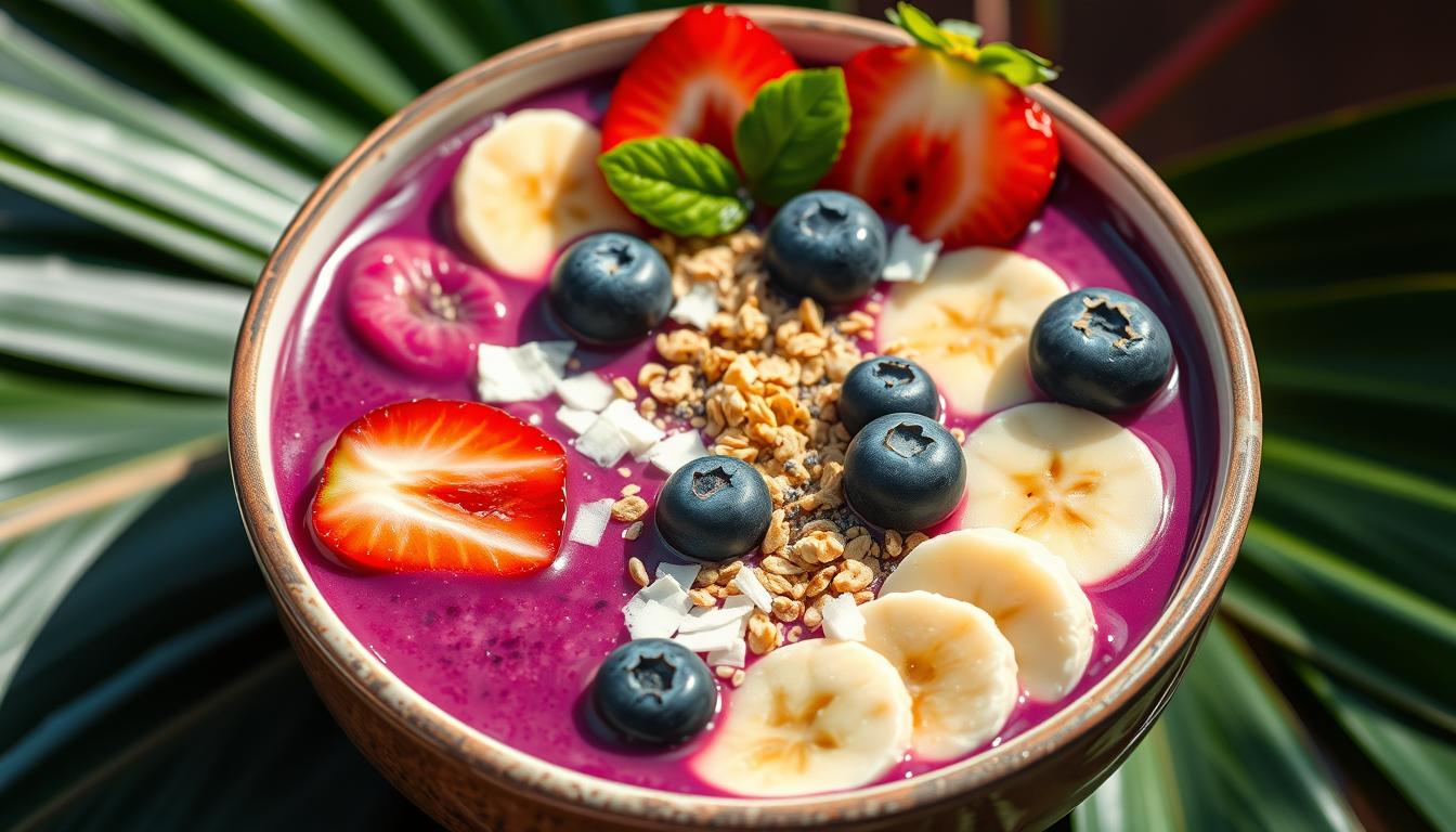 Bowl de acai saludable