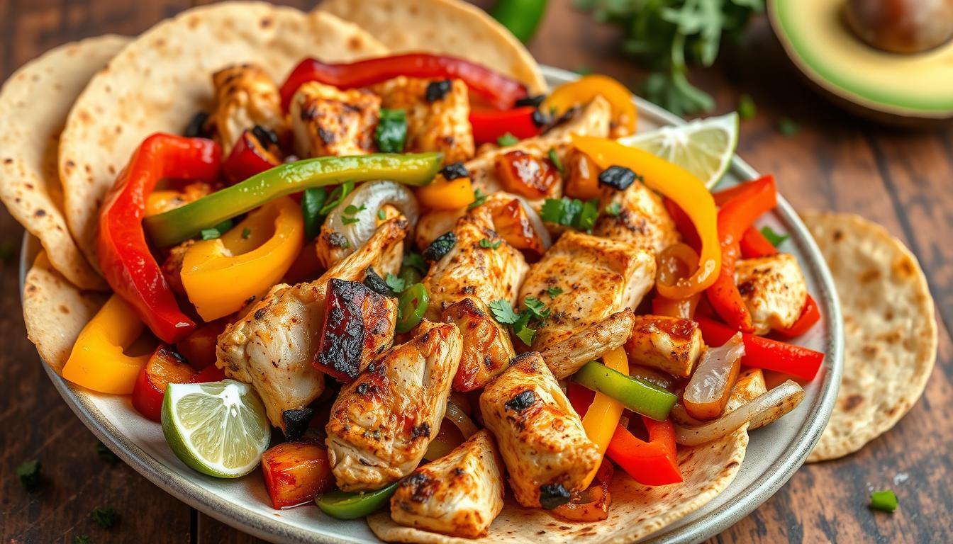 Fajitas de pollo fáciles