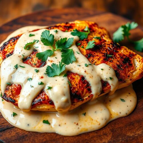 Pechuga con Crema de Chipotle