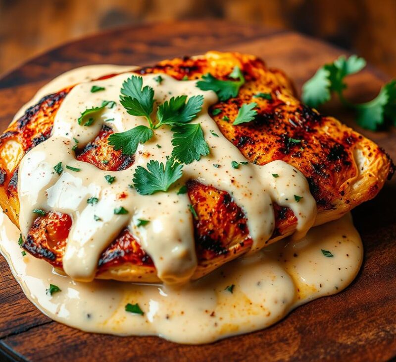 Pechuga con Crema de Chipotle