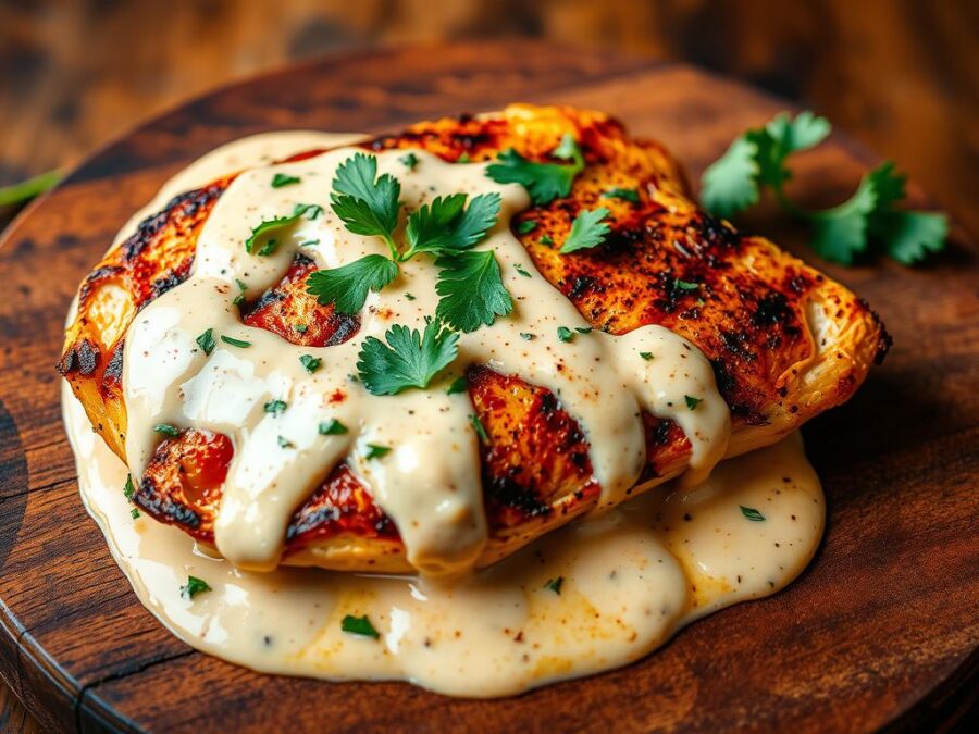 Pechuga con Crema de Chipotle