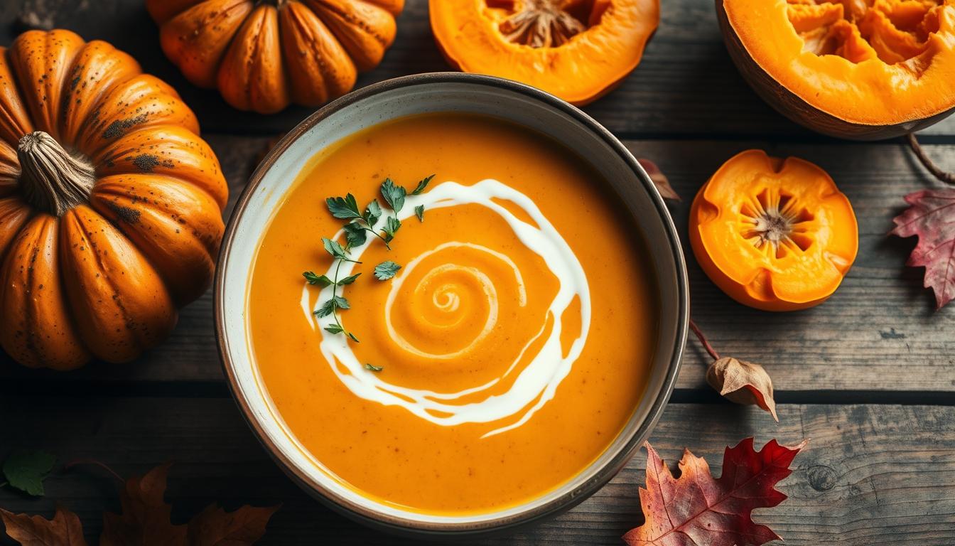 Sopa de calabaza saludable