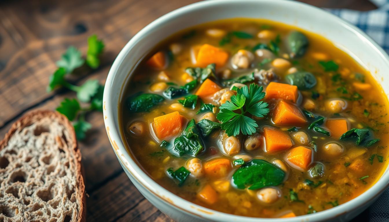 Sopa de lentejas saludable